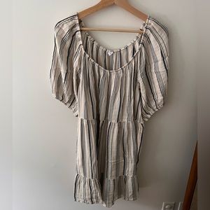Old Navy Striped Sundress On/Off Shoulder